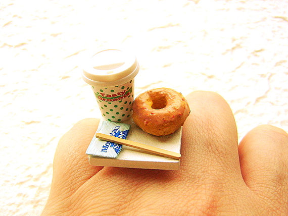 Coffee and donut ring Ring 4